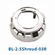 car headlight lens shroud